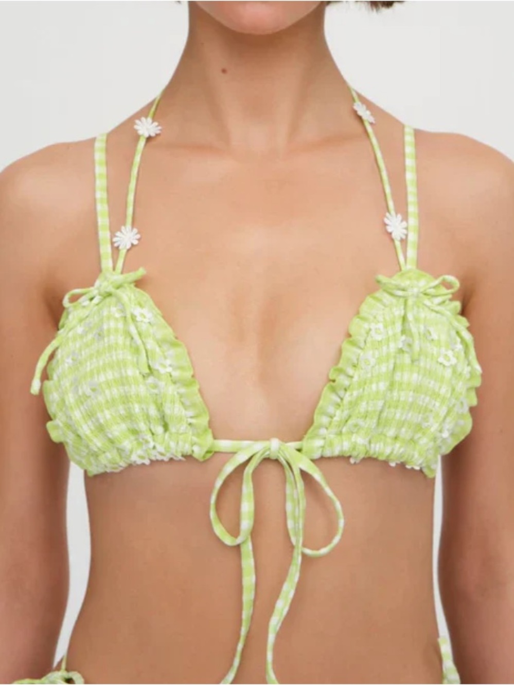 For Love and Lemons | Hilary Triangle Bikini Top